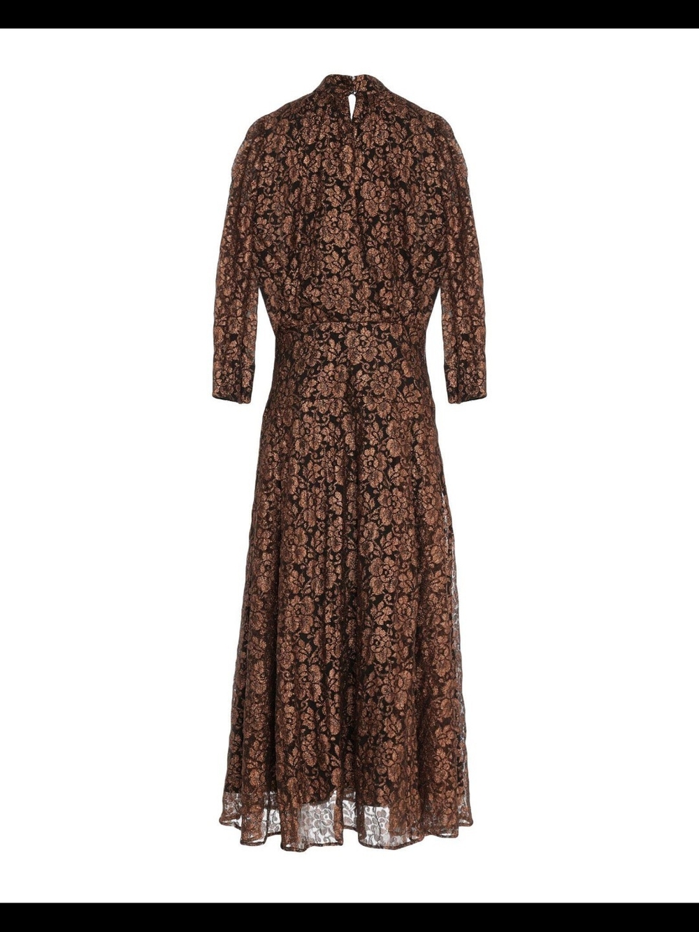 Just Cavalli Women's Dress Brown Floral Long Sleeves Size 36 Excellent Condition